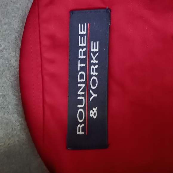 Roundtree & Yorke Men's Long Sleeve Button Down Shirt Fire Engine Red Size Large - Picture 8 of 14